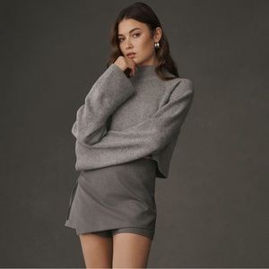 Reformation Garrett Cashmere Cropped Turtleneck Sweater